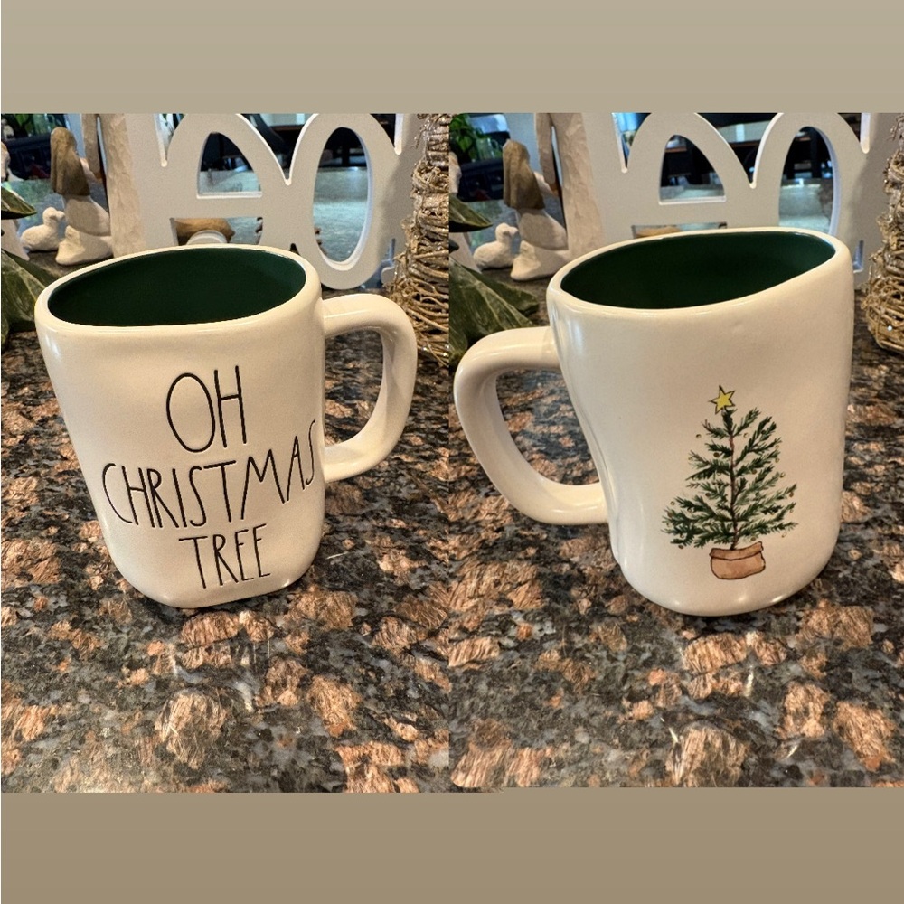 Rae Dunn OH CHRISTMAS TREE Double Sided Mug